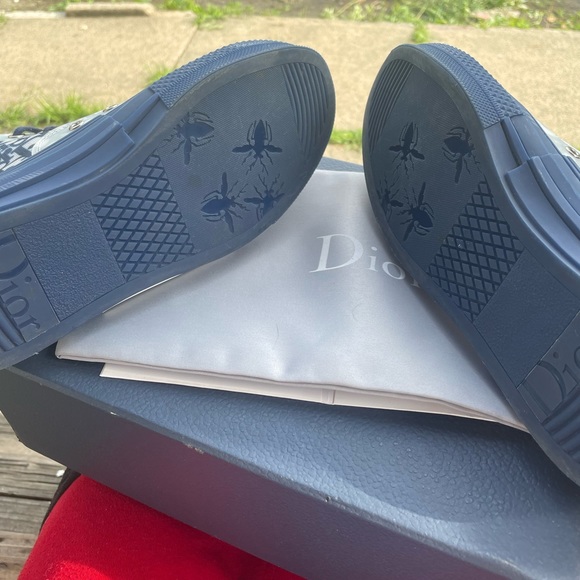 Dior B23 High Top,Blue Oblique,size 8,it - Picture 7 of 7